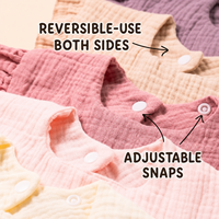 Bavoirs pour bébés en mousseline 100 % coton, doux, absorbants, couleur unie, à volants, pour nouveau-nés et nourrissons - Vente en gros