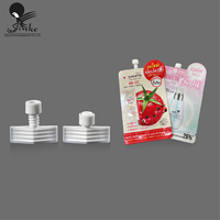 Bouchon de bec verseur en plastique PE coloré personnalisé de 5 mm pour emballage de sachet de soin de la peau