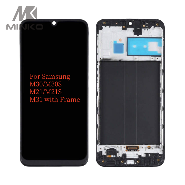 Original Super AMOLED Screen Replacement for Samsung M30 M30S M21 M21S M31 with Frame Digitizer LCD Display for Mobile Phones