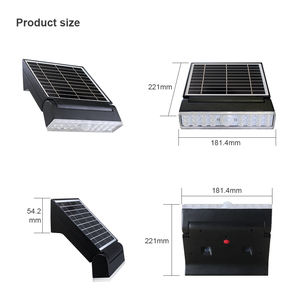 2025 mới Độ sáng cao 2W/3W/4W/5W/8W flexibeam PIR cảm biến chuyển động dẫn ánh sáng IP65 năng lượng mặt trời tường ánh sáng <span class=keywords><strong>12</strong></span> giờ liên tục ánh sáng chính - Product Image 3