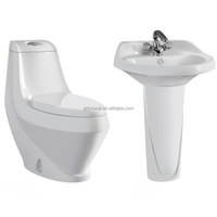 Bassin de toilette commercial chinois Soudan deux pièces twyford toilette Parme toilette Nigeria Zimbabwe Kenya P-trap ensemble de toilette pas cher
