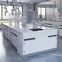 Meubles de laboratoire, table, comptoir résistant aux produits chimiques, bancs de travail de laboratoire en PP personnalisés, tous en acier/acier et bois, utilisation en hôpital, école
