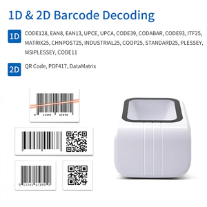 Считыватель штрих-кодов JINGXIN для кассовых операций, экономичный настольный сканер QR-кодов с поддержкой декодирования различных форматов - Product Image 2