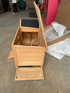 XPT023 Backyard için doğal renk ahşap evcil hayvan kafesi tavuk kümesi kümes hayvanları güvercinler veya küçük hayvanlar için çalıştırın - Product Image 2