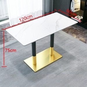 Juego de Muebles Modernos para Restaurante, Mesas y Sillas para Restaurante, Juego de Mesa de Comedor, Mesa y Sillas para Cafetería, Mesa y Sillas de Hierro - Product Image 6