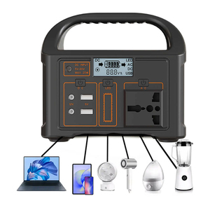 Máy phát điện năng lượng mặt trời mini, sạc lại được, chạy êm, dự phòng ngoài trời, sử dụng pin Lifepo4, di động, dùng cho gia đình và cắm trại - Product Image 1