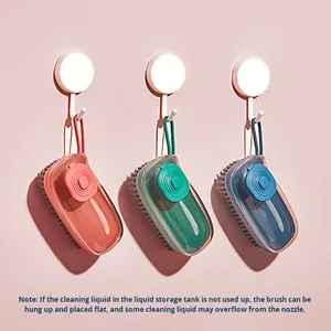 Multifunctional Cleaning <b>Brush</b> Soap Dispenser Portable Clothes Shoes Hydraulic Laundry <b>Brush</b> Hands Cleaning Tools - Product Image 5