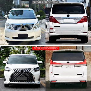 ชุดแต่งรถยนต์ อัพเกรดกันชนหน้าใหม่ ฝากระโปรงหน้า ไฟหน้า LED ไฟตัดหมอก ชุดแต่งท้าย สำหรับรถยนต์อัลฟาร์ด ปี 2008-2014 LM แบบ Bolt-On - Product Image 2