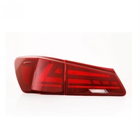 Nouveaux feux arrière LED rouges et noirs modifiés avec clignotants de freinage et de direction pour Lexus IS250 2006-2012, ensemble de feux arrière