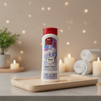 Lait corporel hydratant nourrissant à la formule de soin longue durée 3 en 1 400 ml, douceur, vitamine E précieuse, 5% d'urée