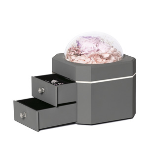 Luxury <b>Jewelry</b> Packaging Box With Velvet Insert <b>Jewelry</b> Gift Box With Flower Rose <b>Jewelry</b> <b>Storage</b> Box - Product Image 5