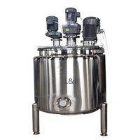 Réservoir de mélange de liquides en acier inoxydable pour lotion corporelle, savon liquide, machine de fabrication de cosmétiques