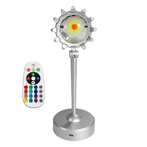 Lámpara de Mesa Decorativa con Luz de Ambiente para Transmisiones, Iluminación Decorativa para el Hogar, Proyector de Luz Nocturna Láser, Lámpara LED de Atardecer - Product Image 3