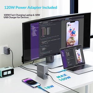 แท่นเชื่อมต่ออะลูมิเนียมอัลลอย18-in-1 USB-C <span class=keywords><strong>8K</strong></span> 4K 60Hz 120W กิกะบิตอีเธอร์เน็ต SD TF มีสินค้าในสต็อก - Product Image 3