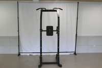 Torre de Dominadas Ajustable en Altura, Plegable, de Metal, para Ejercicios de Fuerza, Estación de Dominadas y Flexiones, Equipo de Gimnasio en Casa, Barra Paralela Interior