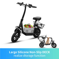 Vélo électrique pliable mini à prix d'usine, 12 pouces, 350W, moteur sans balais, étanche, léger, portable, trottinette électrique pour adultes