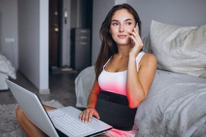 جهاز تجميل محمول للاستخدام المنزلي لتخفيف آلام الجسم والقدمين واستعادة العضلات باستخدام العلاج بالضوء الأحمر والأشعة تحت الحمراء القريبة - Product Image 2