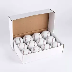 공식 전문 표준 볼라스 드 소프트볼 야구 12 볼 팩 연습 훈련 투구 던지기 Baseballs 아이/