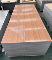 Installation facile, panneau mural sans joint 1220*2440mm, 5mm 8MM, placage de bois grain de bois, charbon de bambou pour la décoration intérieure d'hôtel
