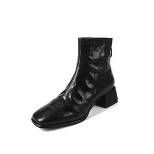 Botas de Nieve Modernas y Versátiles hasta la Pantorrilla para Mujer, Botas de Tacón Alto con Forro de Piel para Otoño e Invierno - Product Image 1