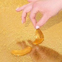 Patchs Hydrogel Premium pour les Yeux – Masques Contour des Yeux Or 24K avec Collagène