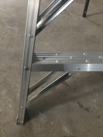 Trípode de aluminio de 1,5mm, 2,0mm, 2,5mm de espesor, escalera de frutas, granja, treestand, cosechadora, escalera antideslizante, escalera plegable