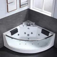 大型自立型ワールプールマッサージコーナー浴槽ウォークインワールプールハイドロガラス浴槽マッサージソークタブ