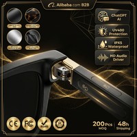Gafas inteligentes con traducción IA en tiempo real, compatibles con múltiples idiomas, control táctil, batería de 55 mAh, gafas meta.