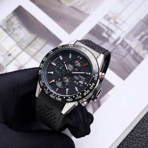 NUEVO Reloj de Lujo de Cuarzo para Hombre Diseño F1 2025 con Bisel de Cerámica Verde, Cronógrafo Resistente al Agua con Acero Inoxidable Japonés - Product Image 2