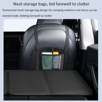 Matelas de couchage pliable pour siège arrière de SUV, planche d'extension de lit, matériau en flanelle, imperméable, pour accessoires intérieurs de voiture