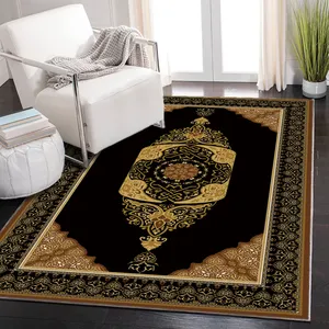 祈祷地毯100% 涤纶高品质土耳其家居现代防滑大中心地毯软地板地毯