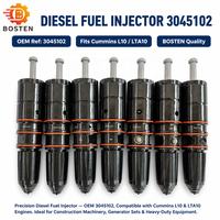 Injecteur de carburant diesel 3045102 3037229 3027588 pour moteur Cummins L10 LTA10, pièces de machines de construction et de générateurs
