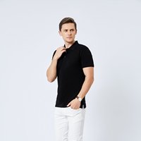 Kaos Polo Pria Premium Musim Panas - Kasual Bisnis, Warna Solid, Bordir, Lengan Pendek, Berkerah, Motif Cetak