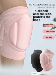 Профессиональные наколенники для танцев и спорта: толстые, универсальные, из губчатого материала, для йоги, гибкие, дышащие, с защитой от ударов, из спандекса и нейлона, на эластичной застежке - Product Image 5