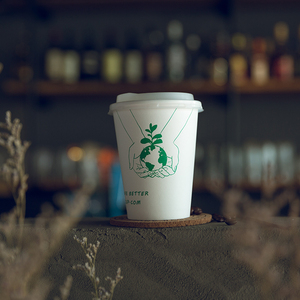 Wholesale Custom Printed Logo Disposable Plastic Free Single Wall Paper Cups Hot Coffee Cup