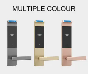 T57 card hotel rfid card key door lock golden silver hotel lock programmas porta portao Logiciel system smart door lock