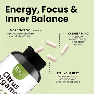 Fabricante de Suplementos de Bergamota Cítrica de Marca Privada, Apoyo para Mejorar la Energía y la Concentración en Hombres y Mujeres, 60 Cápsulas de Bergamota Cítrica - Product Image 4