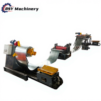 Machine de découpe automatique de bobines d'acier BSY à commande PLC, coupe hydraulique pour la production de tuiles, 380V, capacité 10T