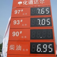 Panneaux de prix de station-service réfléchissants à chiffres mobiles, tableau à chiffres mobiles magnétique, tableau de signalisation magnétique à vendre