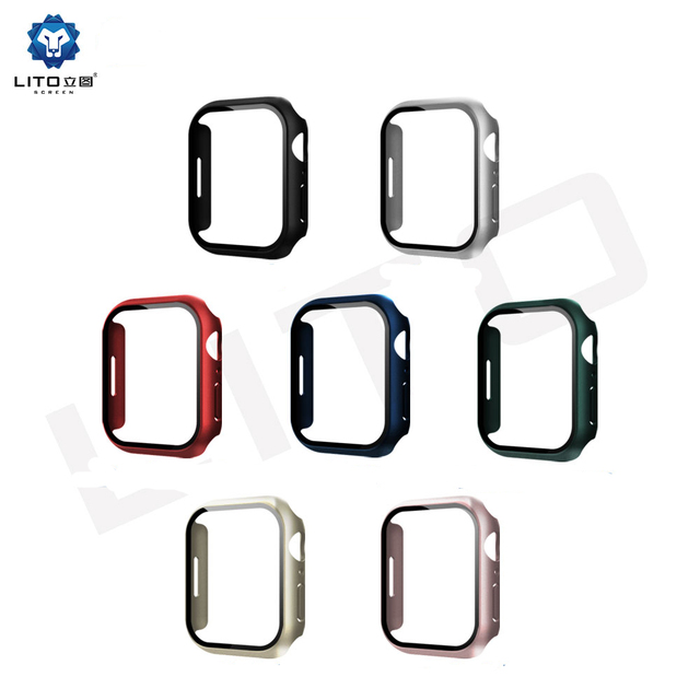 I Watch 38mm 41mm 40mm 44mm 45mm Tempered Glass for Iwatch Cover Protector Luxury for apple Watch Series 6 7 case