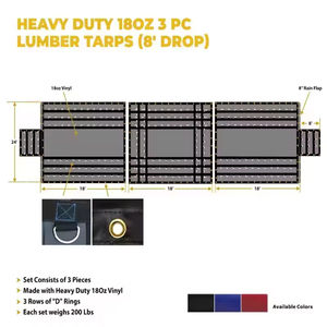 Lona de acero resistente tejida antidesgarro con revestimiento de PVC para camión de plataforma, remolque y madera en rollo, precio de fábrica - Product Image 2