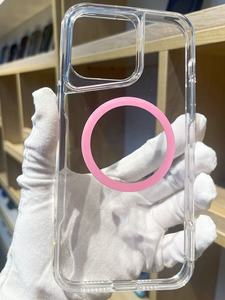 Anti-chute anti-rayures cristal lentille Protection sans fil charge Tpu magnétique transparent pour <span class=keywords><strong>Iphone</strong></span> 14 15 Pro Max étui - Product Image 3