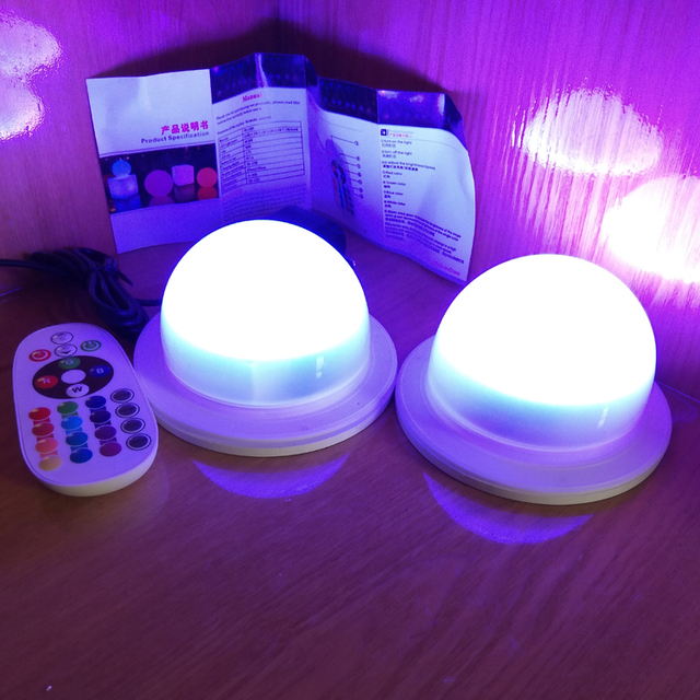 10PCS FAST Free Shipping Super Bright Lithium Battery Wireless Rgb Led Parts for Lamps With Lighting