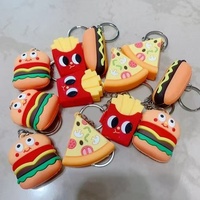 Porte-clés promotionnels personnalisés, amusants, en PVC souple, réfléchissants, imperméables, avec breloques animales multicolores, durables, style anime