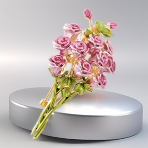 เข็มกลัดรูปช่อกุหลาบแดงดีไซน์ยอดนิยมปี 2026 ประดับด้วยคริสตัลคุณภาพสูงสำหรับเครื่องประดับแฟชั่นงานแต่งงานของผู้หญิง - Product Image 3