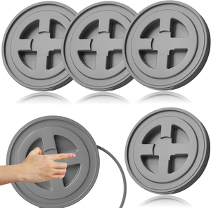 Tapas de rosca de 5 galones, tapas herméticas a prueba de fugas para contenedores de almacenamiento de alimentos para mascotas, almacenamiento de <span class=keywords><strong>pintura</strong></span> - Product Image 3