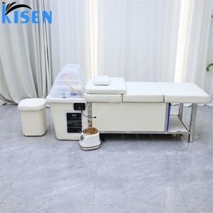 Table de massage et de spa capillaire Kisen Salon avec réservoirs d'eau intégrés, design personnalisé, lit multifonctionnel - Product Image 1