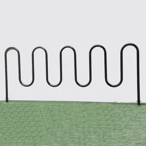 Outdoor Sale Stand Bicycle 4 Wave Bike Racks Parking Storage Rack Rail Assist Steel Wave Rack