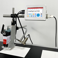 Mini Impresora de Códigos QR para Cajas de Cartón, Impresora de Inyección de Tinta Térmica con Cinta Transportadora