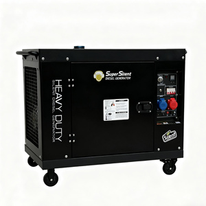 เครื่องกำเนิดไฟฟ้าดีเซลแบบเงียบ 5KW ระบายความร้อนด้วยอากาศ ประหยัดน้ำมัน พร้อมระบบสตาร์ทไฟฟ้า เหมาะสำหรับบ้าน ธุรกิจขนาดเล็ก ระบบ ATS สวิตช์อัตโนมัติ - Product Image 1
